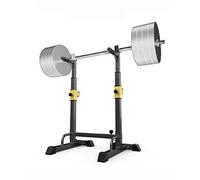 WOTZOV Supporto per Squat con bilanciere - Supporto Regolabile per Sollevamento Pesi su Panca Piana, Barre parallele semplici, per Tutti Gli Amanti del Fitness, Uso familiare, e
