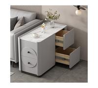 WOTZOV Tavolino da divano in legno massello, credenza, tavolo angolare creativo, mobiletto portaoggetti semplice e moderno, mobiletto laterale creativo,E 80x40x55cm