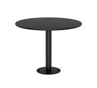 WOTZOV Tavolino rotondo Art Déco, tavolino da caffè in metallo nero, tavolino da parete, accessorio per soggiorno, negozio di tè e caffè.,1 Pcs 40cm