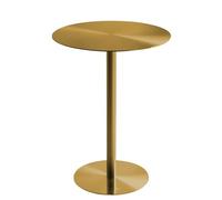 WOTZOV Tavolo da bistrot rotondo | Tavoli da pranzo da cucina alti 40 cm/50 cm | Tavolini laterali da esterno in acciaio inossidabile | Tavolo circolare per cocktail | Tavoli al,One Color 40x40x75cm