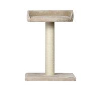 Wouapy - Albero tiragraffi Pacha - Spazio di Gioco e Riposo in Sisal e Finta Pelliccia - Palo in Sisal da Griffer - Vassoio per osservare Il Suo Ambiente - Taglia Unica - Ecru