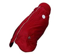 Wouapy - Cappotto "Bomber rosso" di Wouapy, taglia 26, protegge il vostro cane dalle intemperie per cane