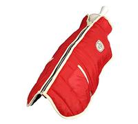 Wouapy - Cappotto "Frisson Rosso" di Wouapy, taglia 36, elegante che protegge il vostro cane dalle intemperie