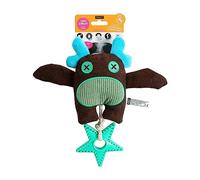 Wouapy - Dingos Dede per Cane - Peluche da masticare con squillo - Giocattolo in tessuto con zoccolo di vitello - Giocattolo originale e pratico - Peluche Dede