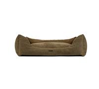 Wouapy - Divano Prestige - Divano Enjoy The Little Pets - Spazio di Riposo per Cani - Letto in Cotone e Velluto - Design, Pratico e Confortevole - Taglia Medium - Marrone