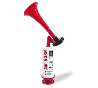 WOUMON Fanfare Air Horn Estremamente Forte,Corno da Stadio,Tromba d'Aria Portatile per Nautica, Eventi Sportivi (Rosso)