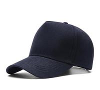 WOUND Cappello Uomo 5 Pannelli Berretto da Baseball Cappello Snapback Pianura per Adulti Testa Grande Uomo Taglie Forti Cappellini da Sole Sportivi 56-60Cm 60-65Cm,Navy,60-65Cm