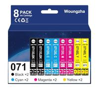 WoungZha 071XL T0715 XL Inchiostro cartucce di inchiostro per Epson T0711 T0712 T0713 T0714 Multipack Compatibile Epson Stylus Office BX300F BX610FW BX600FW Epson Stylus SX218 SX200 SX205 SX100 SX105