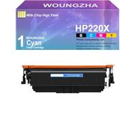 Woungzha 220X 220A Compatibile Cartuccia di Toner con Chip per HP Color Laserjet Pro 4202dn 4202dne 4202dw 4202dwe MFP 4302dw 4302dwe 4302fdn 4302fdne 4302fdw 4302fdwe (1 ciano)