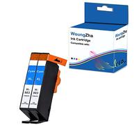 Woungzha 903 XL Cartucce di inchiostro ricambio per HP 903XL compatibili per HP Officejet 6950 Pro 6970 6960 All-in-One (2 Ciano)