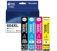 Woungzha Cartucce d'inchiostro 604XL Compatibile per Epson 604 XL per Epson Expression Home XP 2205 XP 4200 XP 3200 XP 3205 XP 2200 XP 4205 Workforce WF 2935 2930 2910 2950DWF (4 Pack)