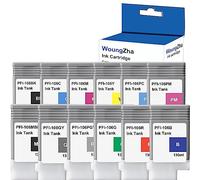 Woungzha Cartuccia d'inchiostro PFI106 PFI-106, compatibile per Canon PFI-106 per Canon Canon iPF 6400 6450 6410 6460 Stampanti (12 confezioni)