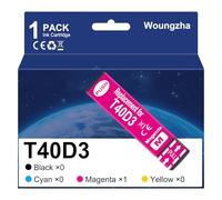 Woungzha Cartuccia d'inchiostro T40D Multipack Compatibile per Epson T40D1 per Epson SureColor SC-T2100, SureColor SC-T3100 SC-T5100, SureColor SC-T3100M MFP (1 Magenta)