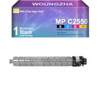Woungzha Compatibile Cartuccia Toner 841504 841505 841506 841507MP C2030 C2050 C2051 Aficio MP C2030MP C2050, MP C2051MP C2530MP C2550MP C251 (1 nero)