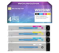 Woungzha Compatibile Cartuccia toner di ricambio per HP W9050MC W9051MC W9052MC W9053MC per HP Color Laser Managed MFP E87640DN E87650DN E87650Z E87660DN (4-Pack)
