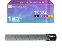 Woungzha TN324 TN-324 Compatibile Cartuccia Toner Sostituzione per Konica Minolta BizHub C258 C308 C368 (1 Nero)
