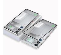 Wousunly Compatibile con Red Magic 10S Pro Case Clear, custodia integrale a 360 gradi per Red Magic 10S Pro, antiurto, di grado militare, copertura anteriore e posteriore (argento)