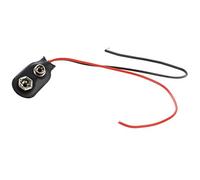 Wouueso 10 clip porta batteria PP3 9 V MN1604 9 su cavo di collegamento, colore nero