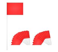 Wouueso 20 Bandiere Rosse per Prato, Bandiere di marcatura per paesaggi, Bandiere per l' del Cortile, Bandiere antiaderenti