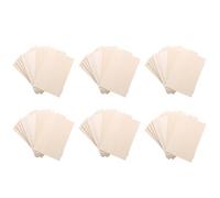 Wouueso Confezione da 60 pannelli in legno non trattati, sottili fogli di legno lamellare per case, aerei, navi, barche, artigianato e decorazioni fai da te