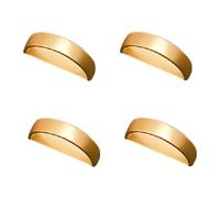 Wouueso Fermaglio portatovaglioli alla Moda, portatovaglioli, a Forma di D, Chiusura per tovaglioli, Semplice portatovaglioli, Opaco