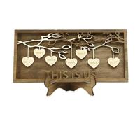 Wouueso Lavagna per albero genealogico, decorazione, cognome, ornamenti, regalo per la festa della mamma, 7 nomi