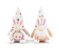 Wouueso Nani primaverili, nani in peluche, casa colonica, mensola rustica, vassoio a gradini, tavolino da caffè, decorazione per le vacanze per la casa, facile da usare