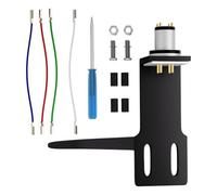 Wouueso Supporto per testine pickup giradischi, pickup universale LP, supporto gonografo, cavo di collegamento ad ago