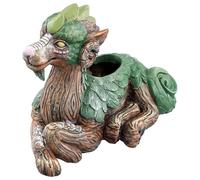 Wouueso Vaso per piante con animali fantastici, vasi per piante grasse, statua da giardino, in resina, regalo per gli amanti della natura B