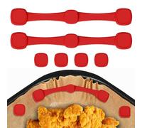 WOUYTPE 2 Pezzi Calamite per Friggitrice ad Aria, Magneti per Carta da Forno Airfryer, Magneti Friggitrice ad Aria, per Carta da Forno Fissa per Friggitrice sd Aria, Scheda di Collocamento (Quadrato)