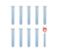 WOUYTPE 9 Pezzi Provette Acriliche Trasparenti e Riutilizzabili, Provetta di Plastica per Fiori, Provetta Idroponica, Adatto per Piante e Fiori Idroponici o Come Decorazioni, Design Traslucido (Blu)