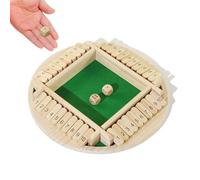 WOUYTPE Shut the Box Classico Gioco da Tavolo in Legno, Giochi da Viaggio, Giochi di Matematica, Adatto per La Famiglia, Bar, Festa, Attività All'aperto, Giocare Una Varietà di Modi