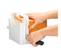 Wovatech Affettatrice per Pane - Tagliapane Regolabile Pieghevole per Tagliare Pane e Torta - Tagliere in pagnotta con 5 spessori di Fetta