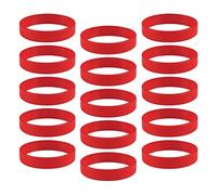 WOVEBIUS 15x/Pack Braccialetti in silicone semplici braccialetti di gomma di modo bianco, as described, plastica, come descrizione
