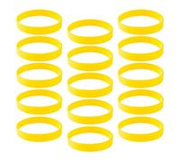 WOVEBIUS 15x/Pack Braccialetti in silicone semplici braccialetti di gomma di modo bianco, as described, Plastica, come descrizione