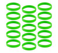 WOVEBIUS 15x/Pack Braccialetti in silicone semplici braccialetti di gomma di modo bianco, as described, Plastica, come descrizione
