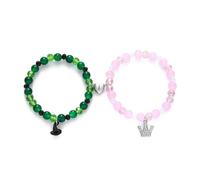 WOVEBIUS 2pack/lot Malvagi Regali Musicali Coppia Braccialetti Amicizia Set Vetro Lunga Distanza Relazione Regali Merchandise Malvagi A