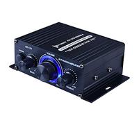 WOVEBIUS Mini HiFi Audio Amplificatore di Potenza Bass Subwoofer 2.0CH per Home Audio System, AK170 con Remot
