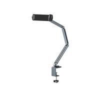 WOVEBIUS Supporto per telefono regolabile in lega di alluminio lungo braccio supporto riutilizzabile dormitorio domestico tablet letto staffa tablet laptop grigio