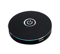 WOVELOT Interruttore Computer Effetto Illuminazione RGB Pulsante Interruttore di Alimentazione Host Esterno, Adatto per Internet Cafè, Case, Uffici (Nero)