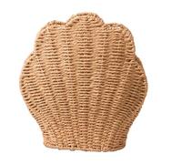 Woven Baskets - Shell Design Toy Baskets, Woven Storage Bins Shell Design, Compact Aesthetic Container Organizer For Blanket Dorm Book Nursery Bathroom Home Snack Bedroom For Organizing