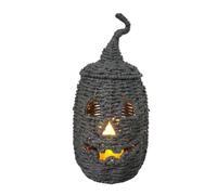 Woven Pumpkin Decor - Table Centerpiece Halloween Candle Holder Fall Home