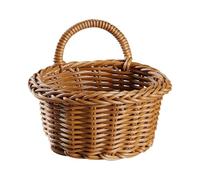Woven Seagrass Baskets, Wall Boho Hangable Organizer Bin, Handwoven Natural Storage Basket, Decorative Rustic Holder, Eco-Friendly Material for Wedding, Kitchen, Garden, Desk Decor