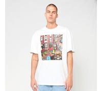 Woven Signature Collaboration Oversized T-Shirt bianco L