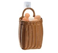 Woven Wall Baskets, Rattan Wicker Baskets for Front Door, Handmade Hanging Storage Organizer, Heavy Duty Vegetable and Fruit Container for Home, Farmhouse, Garden Décor
