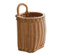 Woven Wall Baskets, Rattan Wicker Baskets for Front Door, Handmade Hanging Storage Organizer, Heavy Duty Vegetable and Fruit Container for Home, Farmhouse, Garden Décor