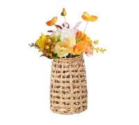 Woven Wall Baskets, Water Hyacinth Decorative Basket, Rustic Boho Handmade Design, Home Decor Accessory, Stylish Farmhouse Accent, Suitable for Kitchen Bedroom Entryway Mudroom Hallway Porch Patio