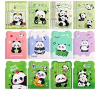 Wovnet Confezione da 36 mini taccuini a tema panda, piccoli e carini, a tema gatto, panda, regalo di Natale