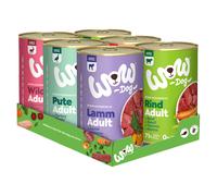 WOW Adult 6 x 400 g Alimento umido per cane - Pacco misto (5 varianti)