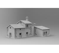 WOW Buildings Edificio 1/72 (20mm) Case Extra Kelly's Heroes #2